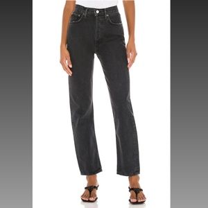 AGOLDE 90's Pinch Waist Jeans in Black Tea
